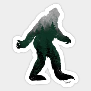 Sasquatch Forest Sticker